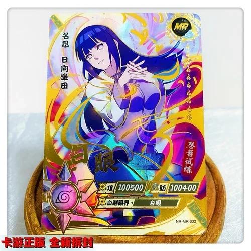 KAYOU Genuine Naruto Card MR 01-37 Series Uzumaki Naruto Hyuga Hinata Uchiha Sasuke Anime Character Collection Cards Toys Gifts