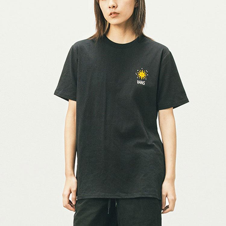 Vans Set in Sleeve T Shirt Unisex Black VN0A5H4SBLK