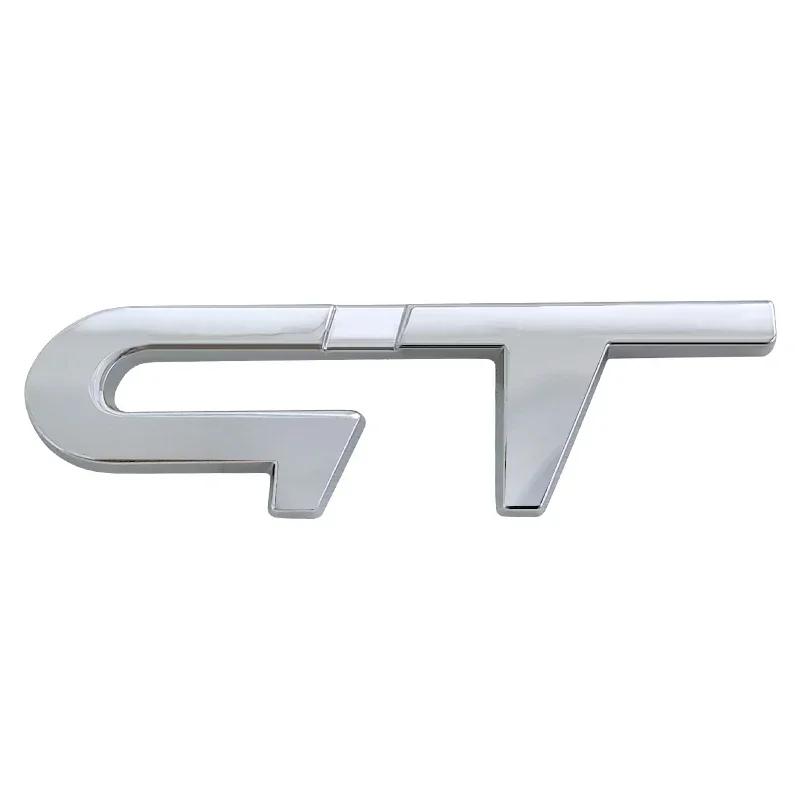 3D Metal GT RS Sport Logo Car Rear Trunk Emblem Badge Sticker for Renault Logan Clio Megane Kangoo 1 2 3 4 Captur Espace Twingo