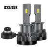 2PCS D1S D3S LED Headlights Bulbs D2S D2R D4S D4R D8S Canbus Lamps Auto Light Two-sided CSP Chip For Car Lights 6000K Plug&Play