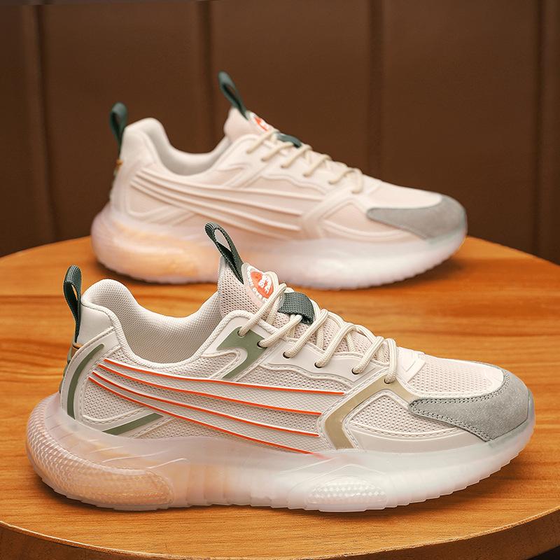 Sports men's shoes new summer breathable popcorn mesh shoes youth fashion versatile soft sole casual running shoes