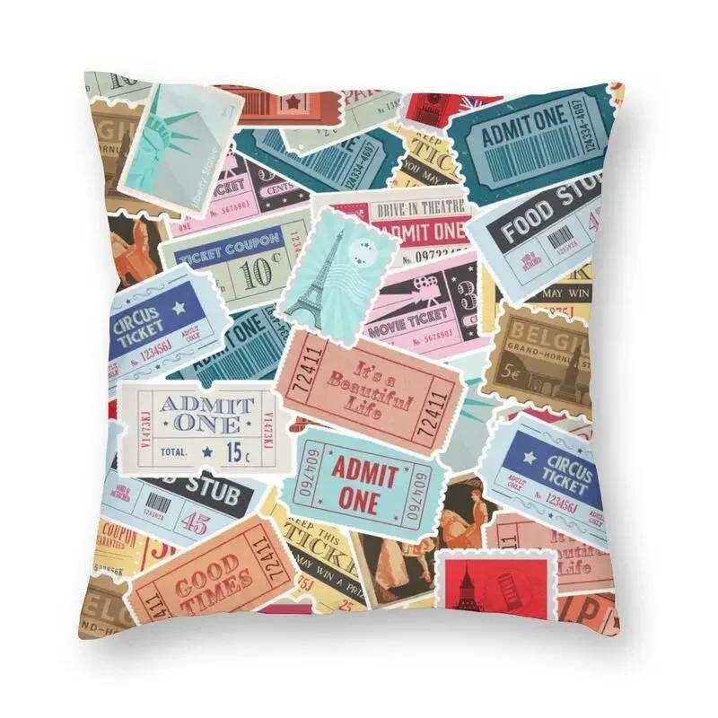 Ретро Кино Ночь Попкорн Подушка Чехол Камера Напольная Наволочка Диван Прохладный Дом