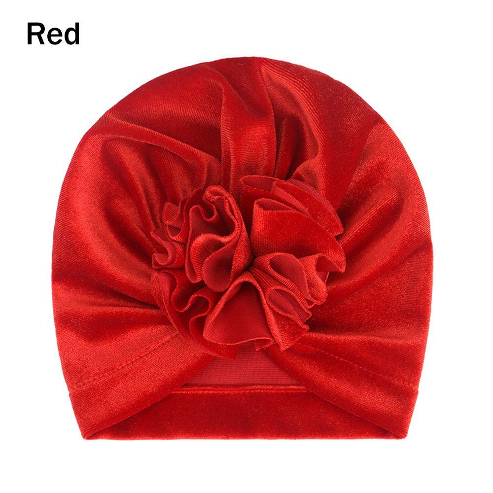 Детские эластичные головные уборы с узлом, детские бархатные тюрбаны, детские повязки на голову, теплая шапочка-бини