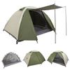 Outdoor Hand Camping Tent Camping Double-Layer Rain-Proof Windproof Thickening Mountaineering Ultra-Light Portable