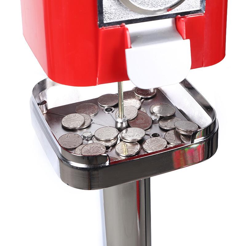 Commercial 1 Yuan Coin Operated Gashapon Machine for Tattoo Stickers - Ball-shaped Elastic Ball Dispenser
