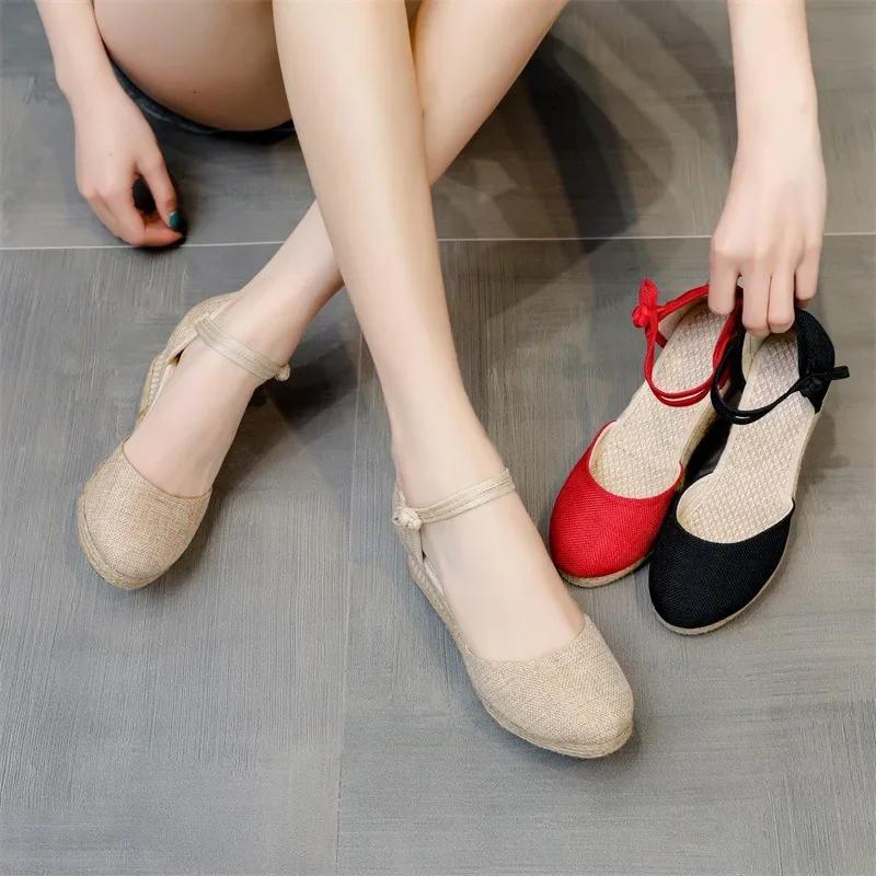 Fashion Woman Sandals Summer Shoes Espadrilles Wedges In Ladies Comfort Casual Shoes Party Sandals Footwear Zapatillas Mujer Verano
