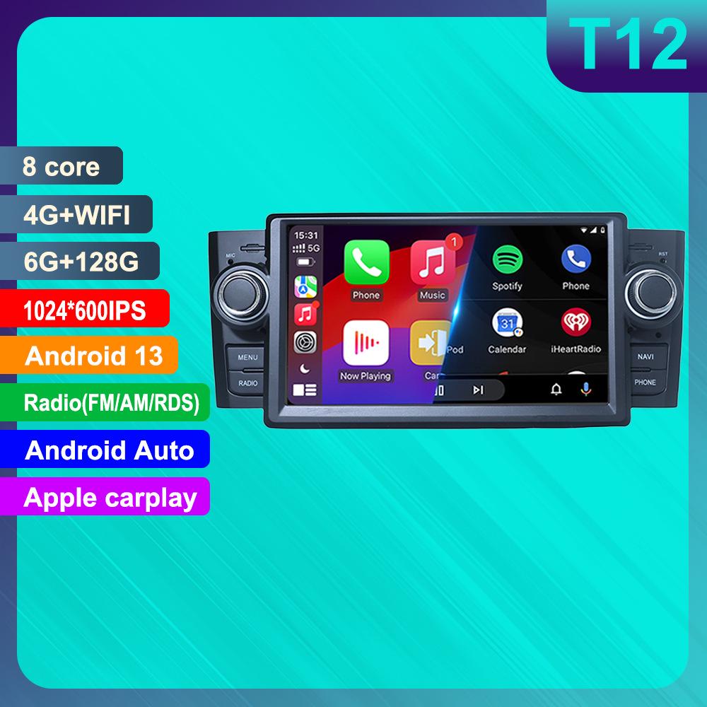 Автомобильная навигационная камера для Fiat Grande Punto/Linea с поддержкой Android и CarPlay