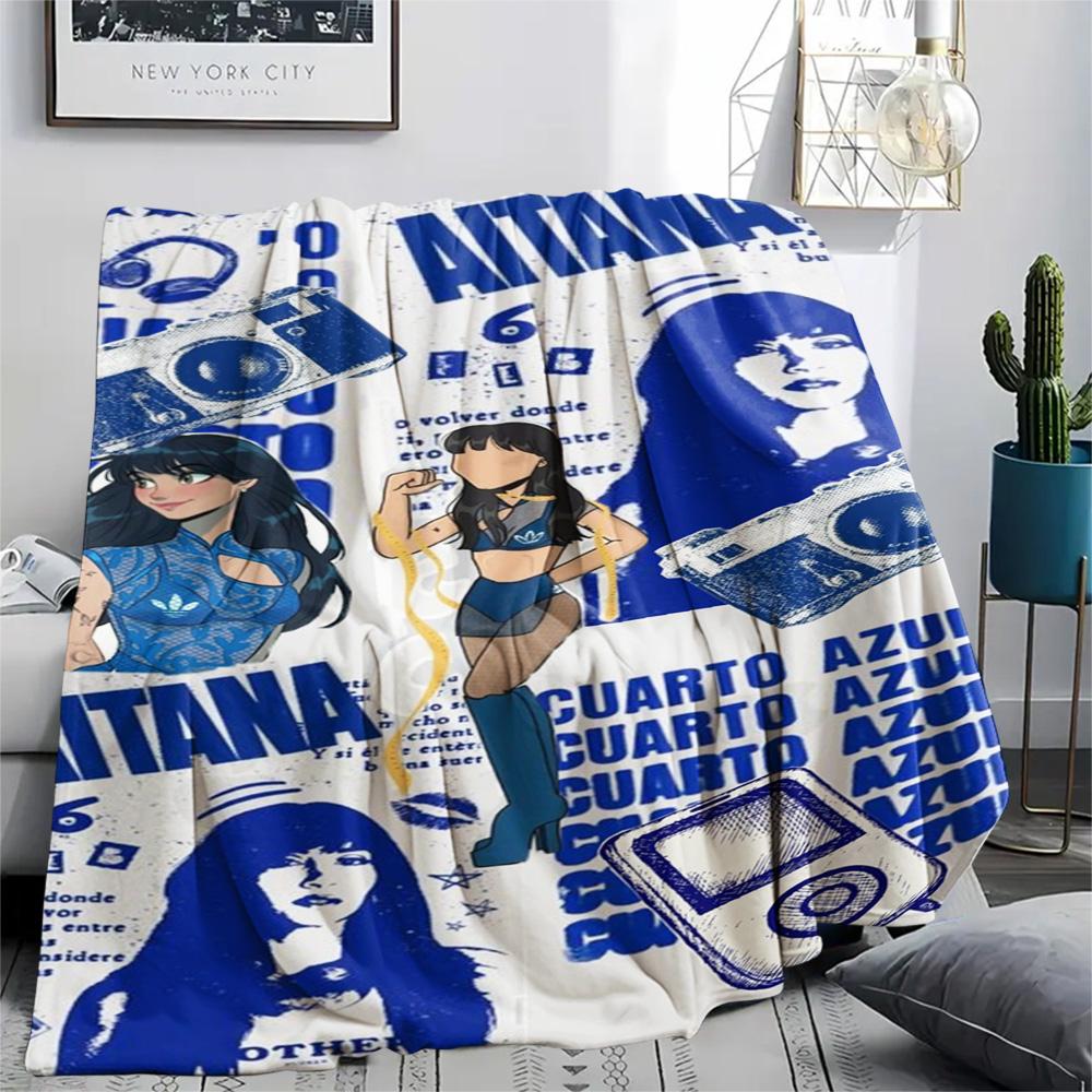 1PC Aitana Patterned Flannel Blanket Suitable For All Seasons for Home Decor Warmth and Comfort Gifts Holiday Present