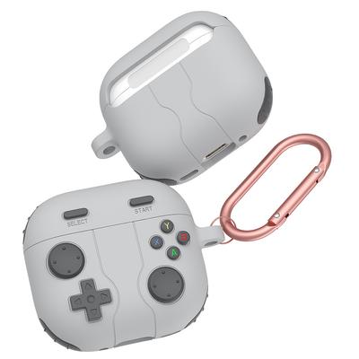 Силиконовый чехол для игровой консоли, пылезащитный мягкий чехол для Apple Air Pods 4 (серый)