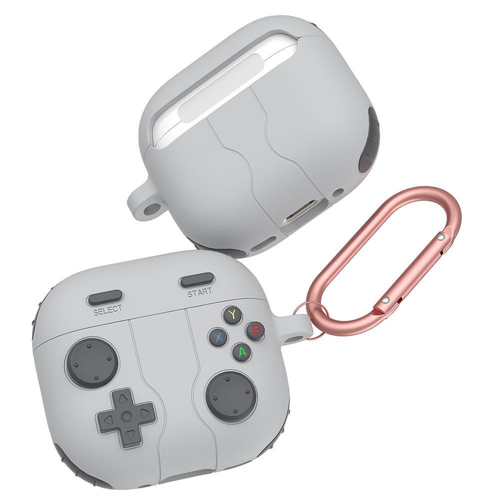 Силиконовый чехол для игровой консоли, пылезащитный мягкий чехол для Apple Air Pods 4 (серый)