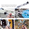 Precision Flex Head Ratchet Wrench 2 in 1 Angle Adjustable Ratchet Wrench  Hand Repair Tools