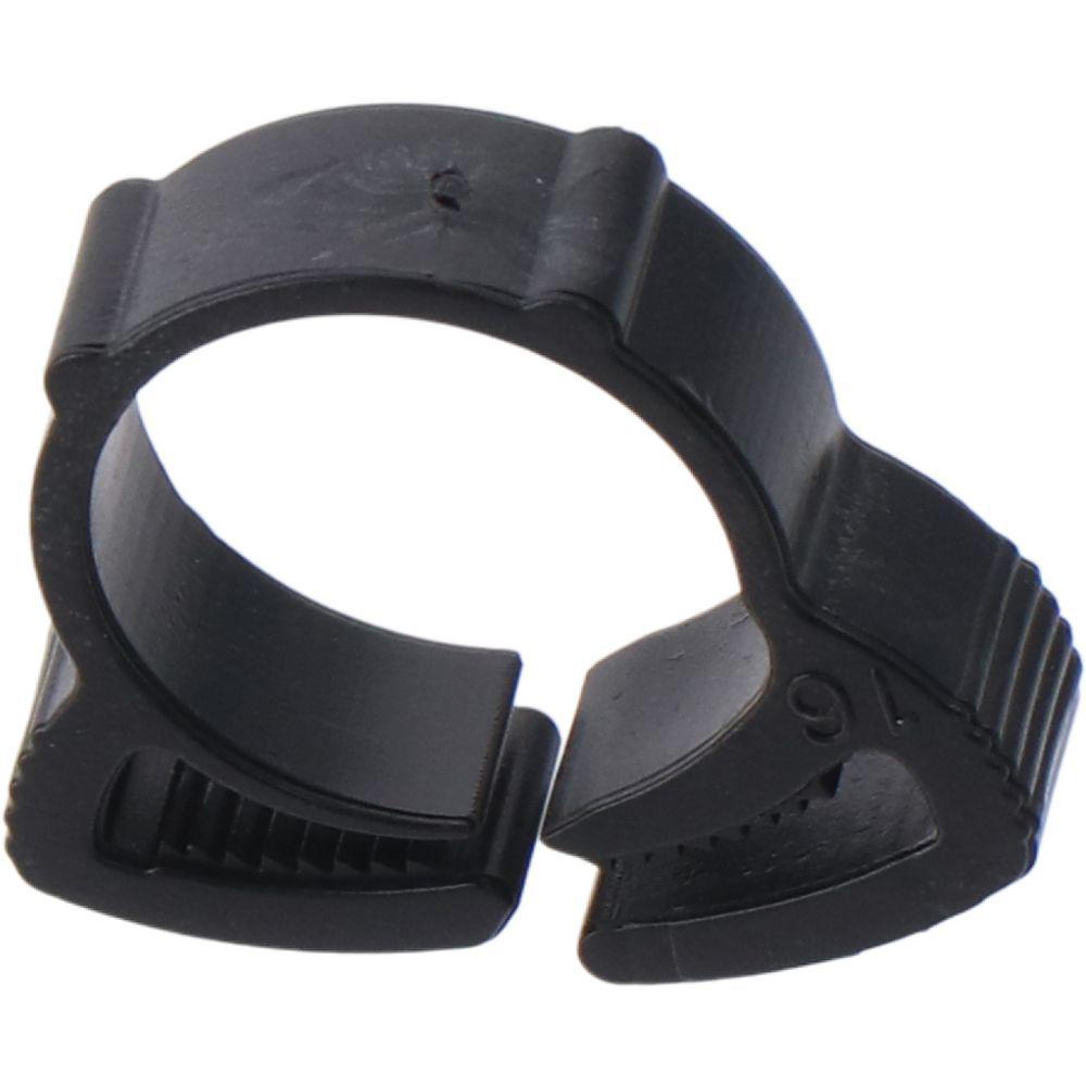 10 шт. в упаковке, нейлоновые прочные хомуты для шлангов с двойным захватом черного цвета с защелкивающимся захватом из нейлона и пластика для шлангов/труб