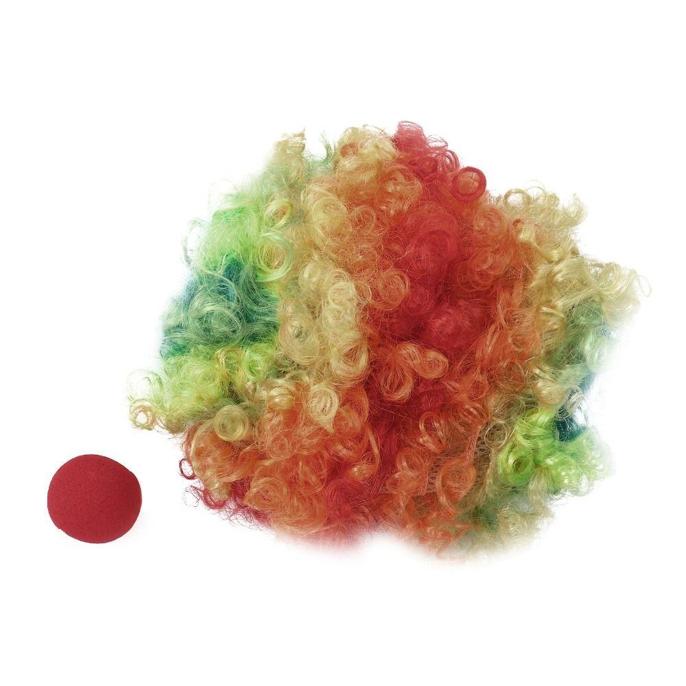 Аксессуары для косплея клоуна Парик для косплея клоуна Губка Красный Губчатый Нос Реквизит для костюма на Хэллоуин