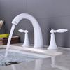 Nordic Style Basin Faucet 3 Holes Bathroom Sink Faucet Deck Mounted Cold Hot Vintage Mixer Taps Bathtub Faucet