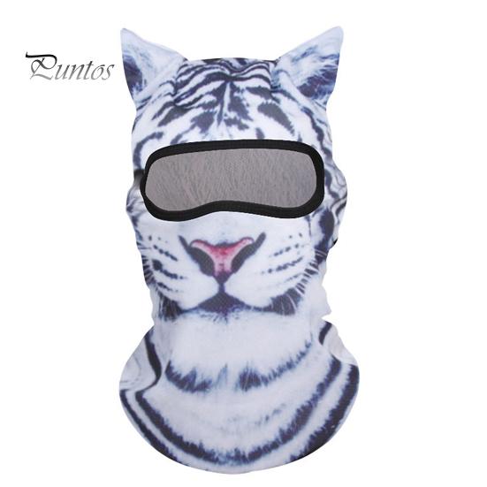 Летняя велосипедная защита для лица, шейный платок, ветрозащитный, защита от ультрафиолета, дышащий, мужской и женский уличный 3D-шлем с изображением животных, полностью покрывающий шею шарф с капюшоном