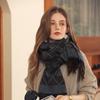 Love Print Autumn and Winter Scarf New Plaid Scarf Fashion Temperament Tassel Warm Scarf Shawl