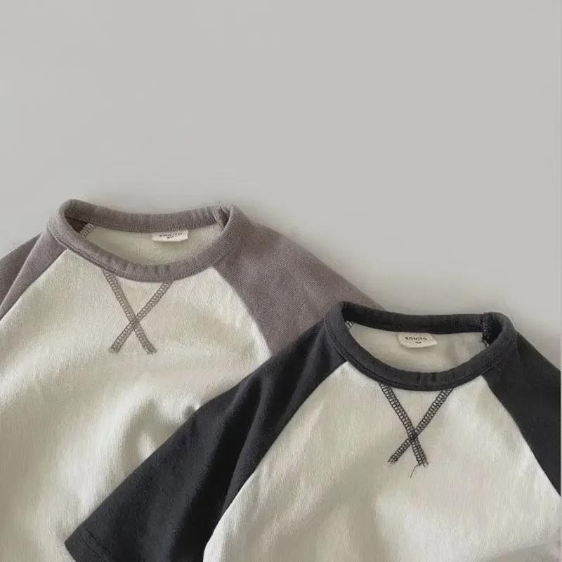 Stylish Long-Sleeve Korean Newborn Jumpsuit for Boys & Girls - Comfortable Spring/Autumn Wear