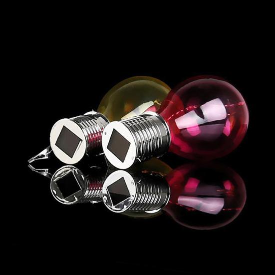 Outdoor Colorful Solar Powered LED Light Bulb Party Garden Yard Hanging Lamp