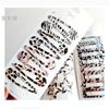 8pcs Sweet Leopard Print Hairpins Geometric Star Bangs Hairclip Cute Hair Clips For Women Girls
