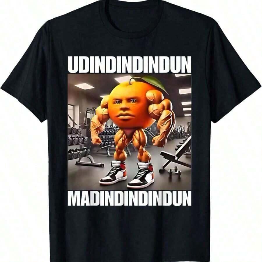 Udindindindun Italian Brainrot Meme TShirtgraphic Tees Unisex Shirts Streetwear White Shirt Black Shirt