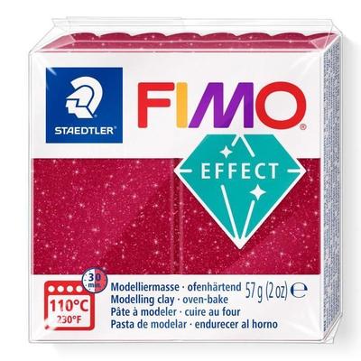 Пластилин - FIMO - Галактика - Красный - Эффект блесток - 57г