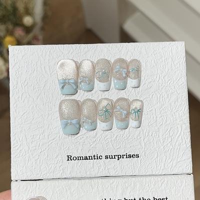 Молочно-голубой Сладкий Пузырь Детский Голубой Белый Цвет Перехода Французский Горошек Лампочка Кошачий Глаз Носить Доспехи