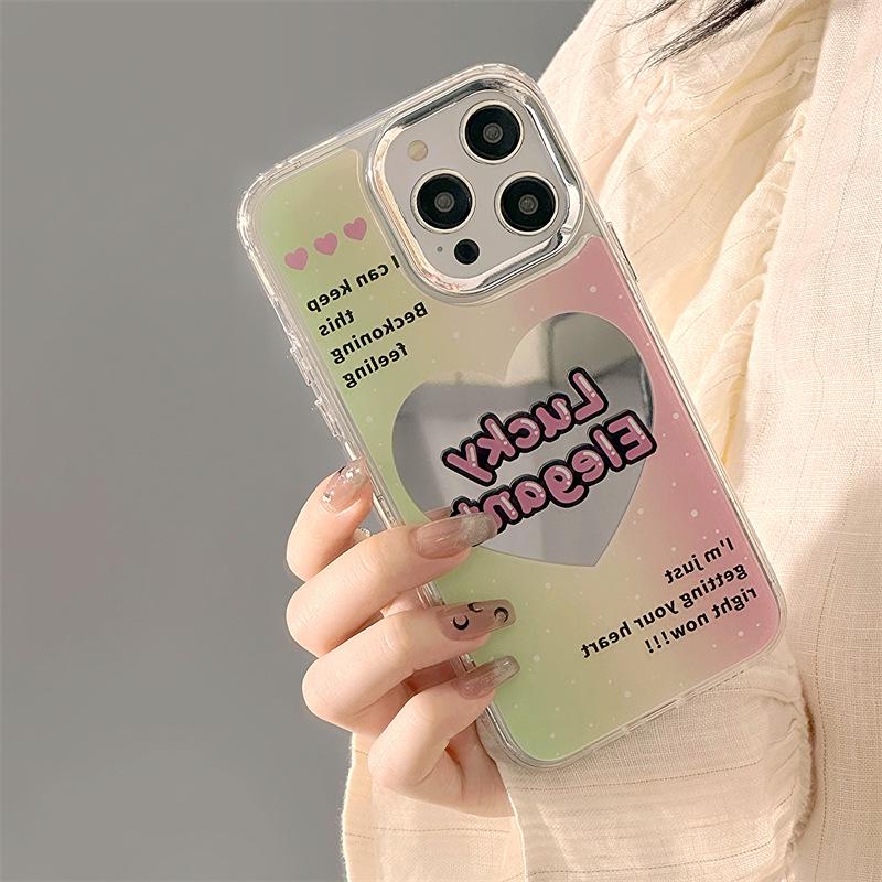 Чехол Zhitai для iPhone 16 Pro: Цепочка-зеркало «три в одном», совместимая с Apple 14 Pro и 12 поколений