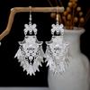 Серьги с кисточками из серебра Мяо: Этнический стиль, Модная гипербола, Дизайн легкой роскоши