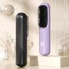 Cordless Hair Straightener Brush 3 Temp Adjustable Fast Heating USB Rechargeable Portable Negative