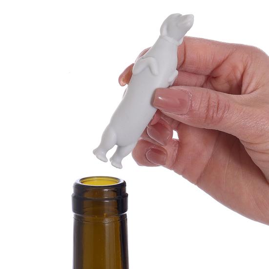 Такса Пробка для вина Силиконовые пробки для бутылок для вина Шампанского Многоразовая уплотнительная крышка Подарки на день рождения для любителей вина