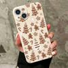Креативный зимний чехол для телефона с рождественскими снежинками для iPhone 17 16 Pro Max 15 14 13 Mini 12 11 17Air 16E X XR XS 8 7 Plus