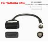 3 IN 1 Motorcycle Diagnostic Connector Cable For Yamaha 3pin 4pin for Honda 6pin OBD2 Cable Adapter OBD 2 Motor Extension Cable