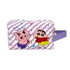 Cute Crayon Shin-Chan Handbag Makeup Bag Travel Portable Cosmetic Bag Toiletries Organizer Waterproof Large Capacity Storage Bag