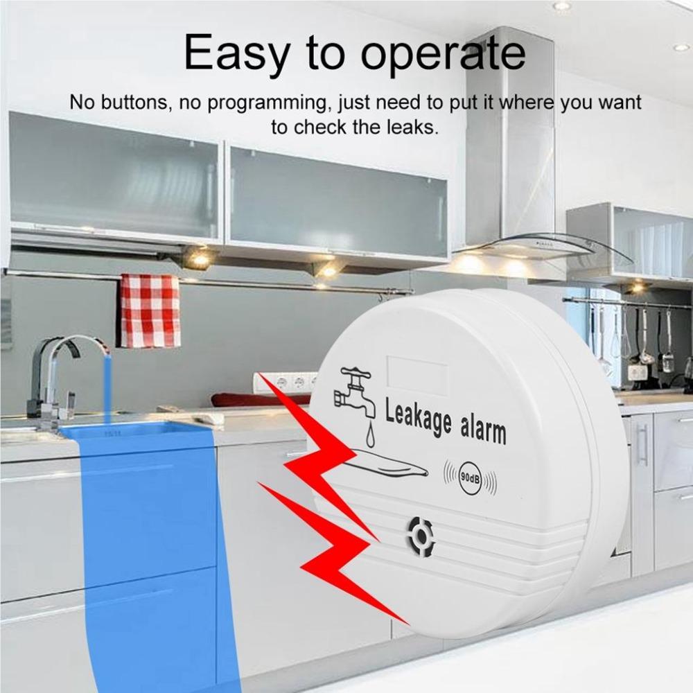 Автономный беспроводной датчик протечки воды с батарейным питанием Детектор уровня воды для домашней системы