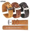 Кожаный ремешок для часов UTHAI для 20 мм 22 мм смарт-часов Transom Stern с быстросъемным матовым ремешком премиум-класса, аксессуары для часов P58