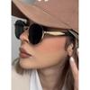 Vintage Round Metal Sunglasses Women New Fashion Retro Sun Glasses Female Brand Designer Ins Trendy Eyewear Male UV400