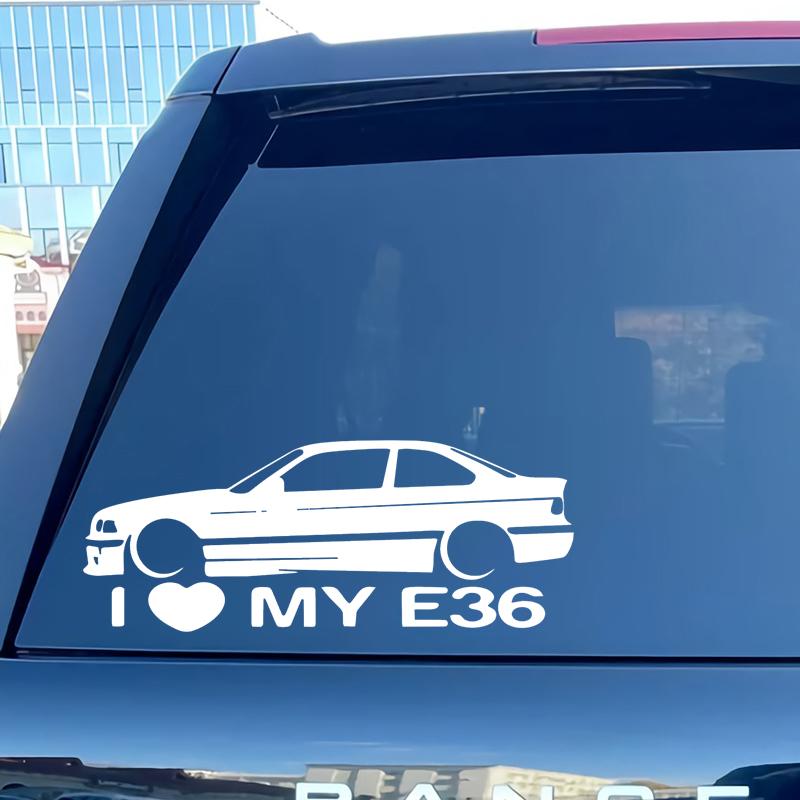 J14# I Love My BMW E46 E36 Car Stickers Decal Car Accessories Decoration