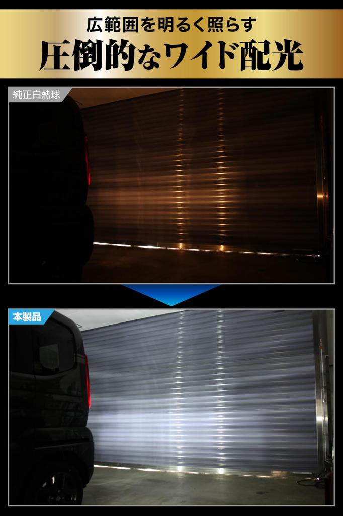 Carmate GIGA T20 Stealth Design LED Backup 1800lm Total Luminous Flux Vehicle Inspection BW360 Lamp, S1800, 6000K, (Per Bulb), 1-Year Warranty,