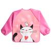 Kawaii фартук, водостойкий нагрудник с длинными рукавами из ЭВА, детский фартук с длинными рукавами, нагрудники для кормления, пальто с рисунком для детей