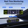 Tyre Pressure Monitoring System Auto Security Alarm Smart Car TPMS Digital LCD Display Solar Charging Universal