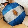 Argentina Flag Design Automatic Folding Umbrella - 8-Rib Travel Umbrella with Auto Open/Close & Portable Gifts for holidays or birthdays