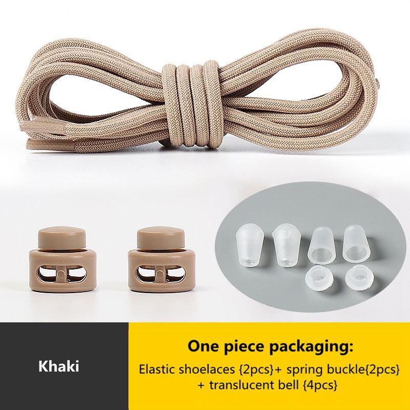 № 8. Шнурки с пружинным замком без завязок. Эластичные шнурки. Кроссовки для детей и взрослых. Быстрые шнурки для обуви. Круглые шнурки без завязок.