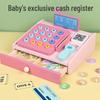 Wooden Play Cash Register with Coins & Card Swiper - Cognitive Learning Toy for Kids