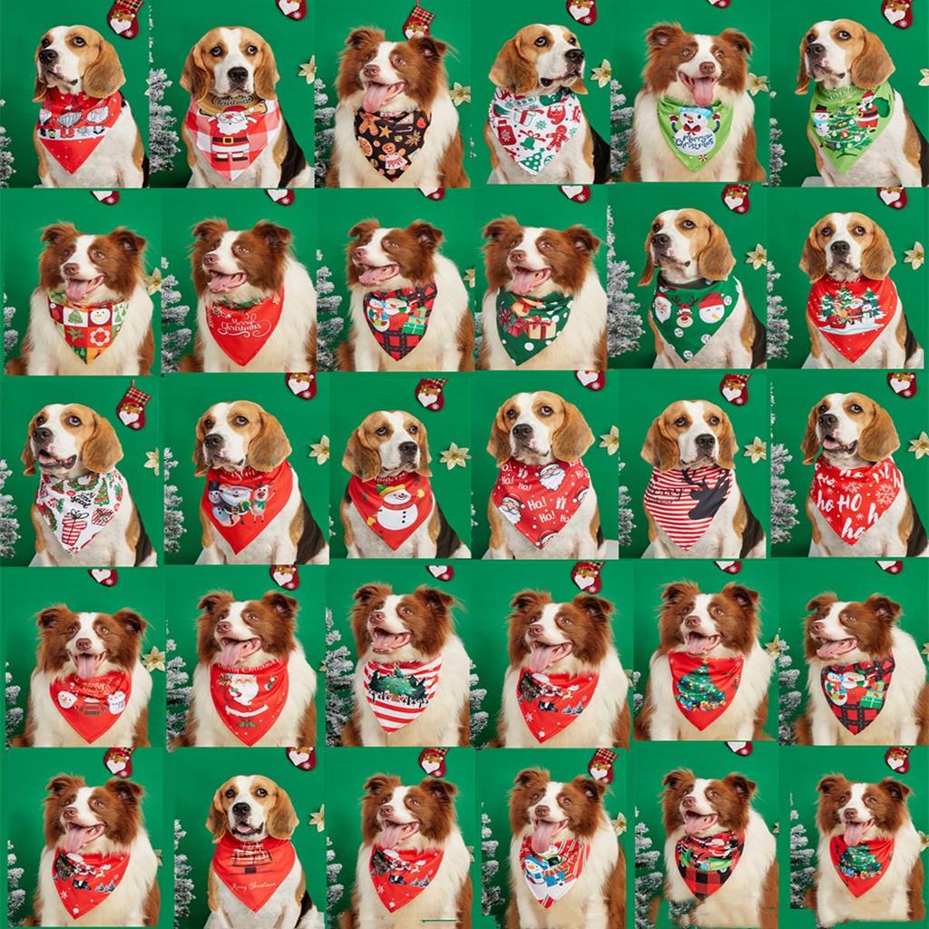 The Hot-Selling Christmas Dog Bandana: Festive Pet Scarf & Bib