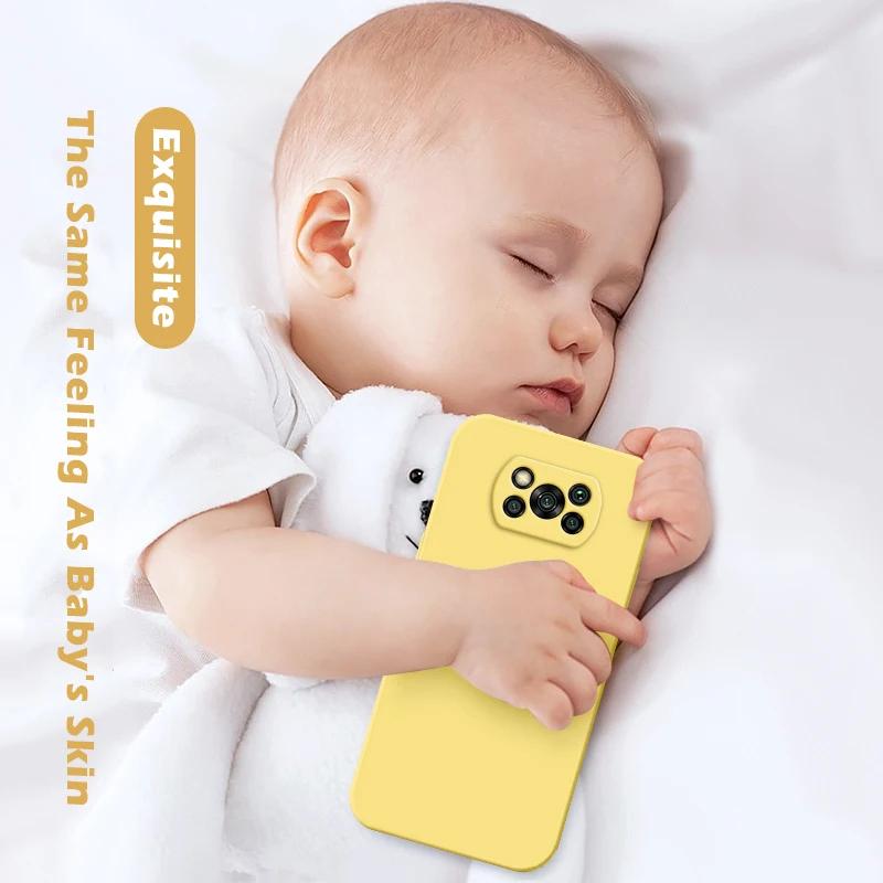 Чехол Poco X3 NFC квадратный жидкий силиконовый чехол для объектива камеры, чехол для телефона для Xiaomi Poco X3 X 3 Pro NFC GT Poco X3 Pro Pocox3, мягкий чехол