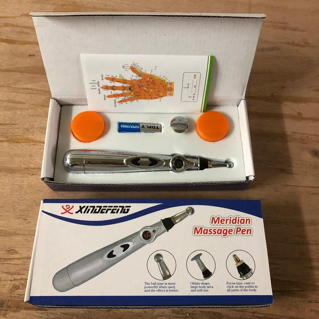 Автоматическая электронная акупунктурная массажная ручка для меридианной энергетической терапии