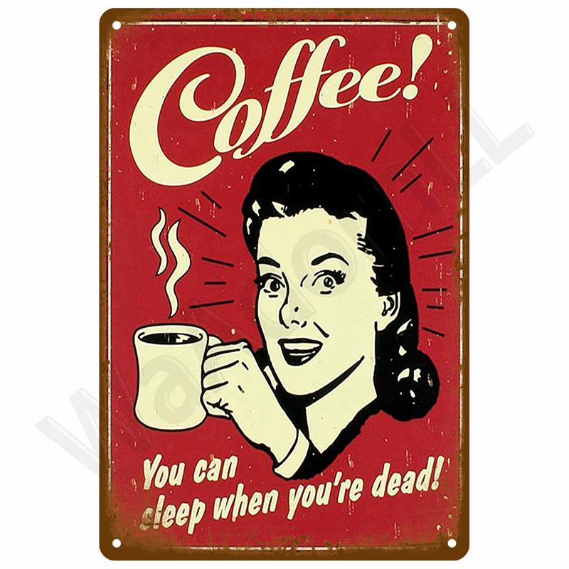 Vintage Room Decoration Home Decor Items Tin Signs Aesthetic Men Bedroom Metal Signs Retro Metal Plate Posters Wall Art Mural