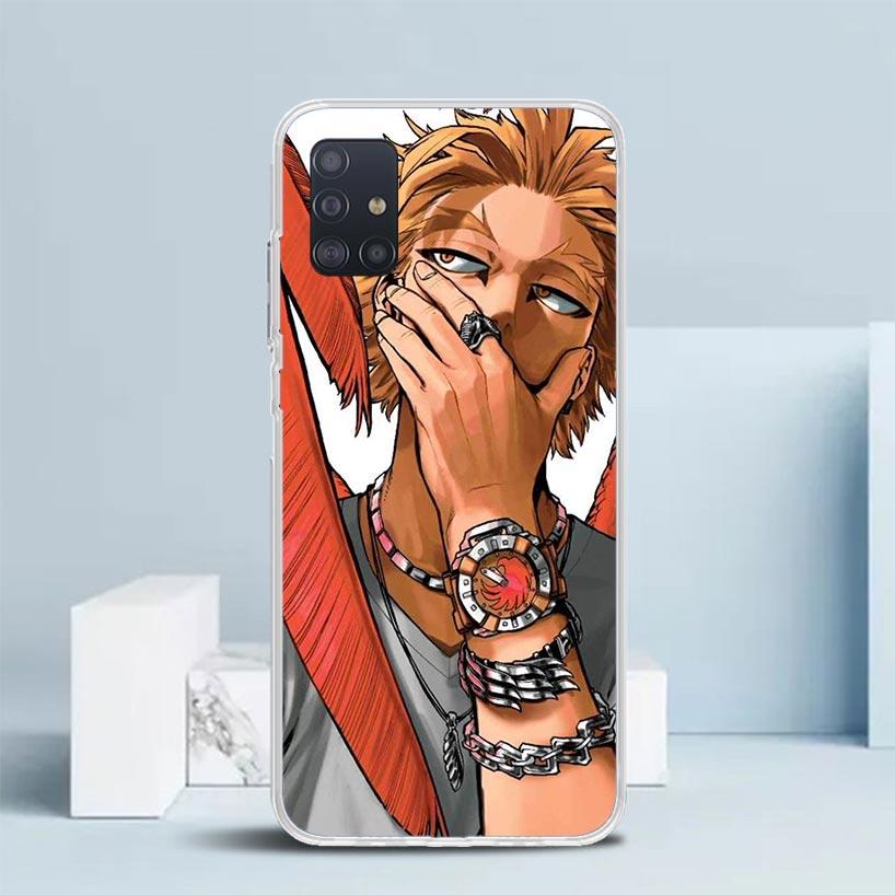 Hawks MHA My Hero A-Academy Soft Cover for Samsung Galaxy A12 A22 A32 A52 A72 A02S Phone Case Note 20 Ultra 10 S10 Plus A51 A71