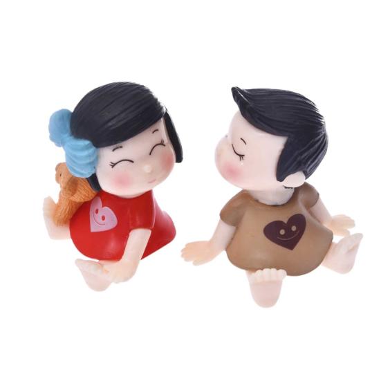 2 шт. милый бант для девочек и мальчиков, мини-кукольный домик, микропейзаж, миниатюрные украшения