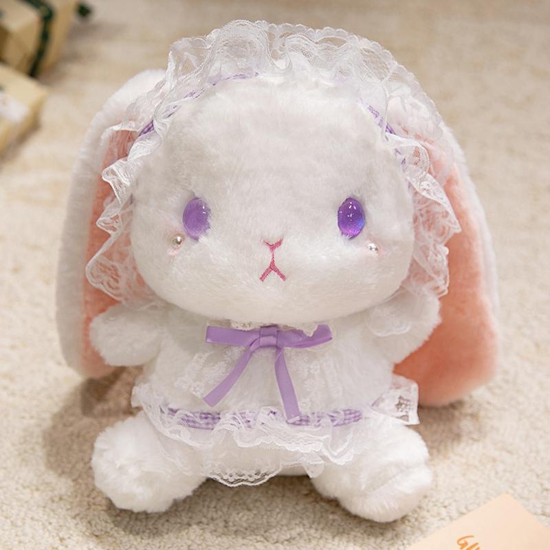 18 Cartoon Cute Lolita Rabbit Plush Doll Pillow Color Princess Rabbit Plush Toy Home Decoration Gift For Children